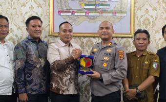 Perkuat Kolaborasi Kelembagaan, Bawaslu Pringsewu Audiensi dengan Polres