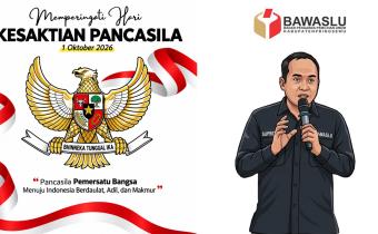 Ketua Bawaslu Pringsewu Suprondi: Pancasila Jadi Landasan Menjaga Persatuan dan Memperkuat Demokrasi