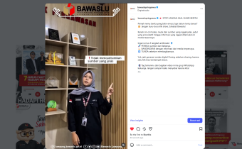 Bawaslu Pringsewu Ajak Masyarakat Terapkan 3 Langkah Antihoaks: Periksa, Bandingkan, dan Tunda