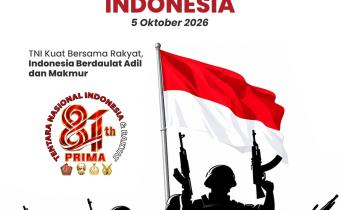 Dirgahayu ke-81 TNI, Kuat Bersama Rakyat untuk Indonesia Berdaulat, Adil, dan Makmur