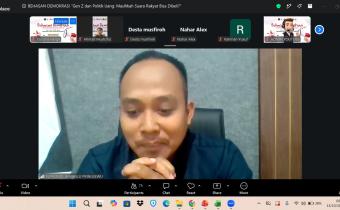 Buka Behasan Demokrasi Episode 1, Suprondi : Gen Z Punya Peran Penting dalam Melawan Politik Uang 