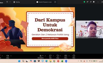 Novryanda Aidil Fitra Ajak Mahasiswa Bangun Gerakan Kampus Antipolitik Uang