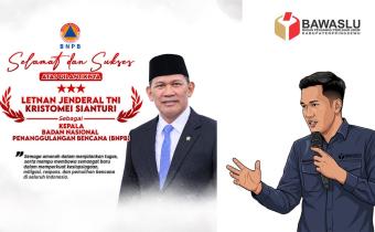 Mediansyah Resaputra Sampaikan Selamat atas Pelantikan Letjen TNI Kristomei Sianturi sebagai Kepala BNPB
