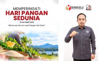 Ketua Bawaslu Pringsewu Suprondi Ajak Masyarakat Berinovasi untuk Ketahanan Pangan pada Hari Pangan Sedunia 2026