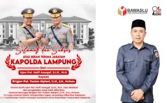 Adam Malik Sampaikan Apresiasi dan Ucapan Selamat atas Pergantian Kapolda Lampung