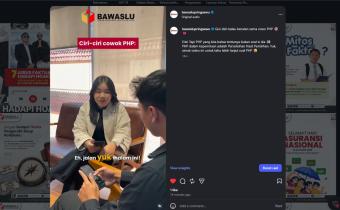 Bawaslu Pringsewu Ajak Masyarakat Kenali Perselisihan Hasil Pemilihan Lewat Video Edukasi